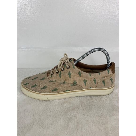 G.H. Bass & Co. Womens Cactus Print Canvas Lace-Up Sneakers Size 8.5M - Picture 5 of 10